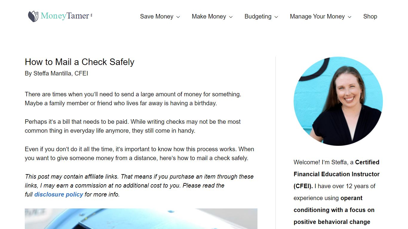 How to Mail a Check Safely - Money Tamer